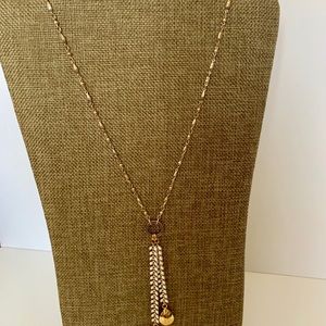 Premier Designs Glisten Necklace silver and gold